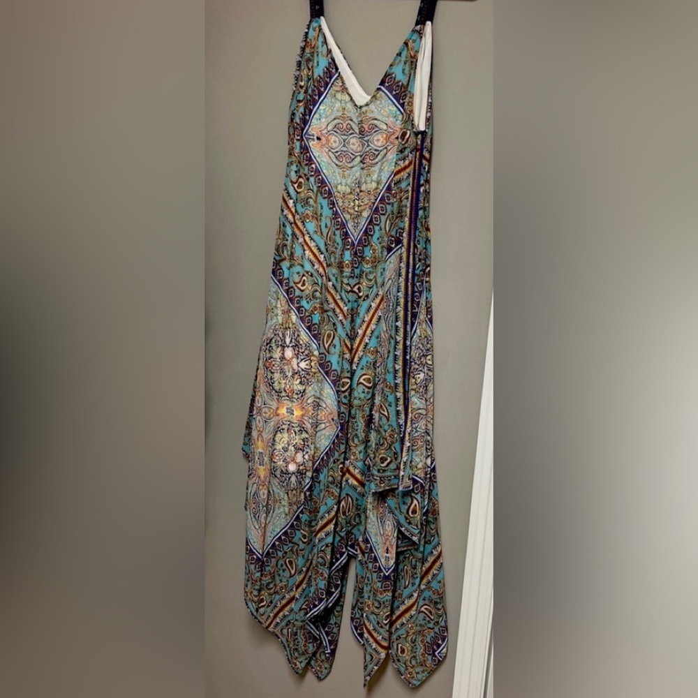Beautiful flowy scarf dress size L.